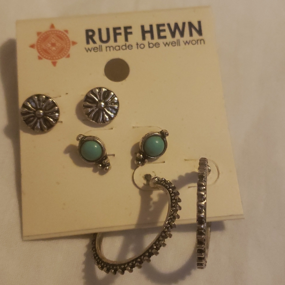 20. Jewelry BLOWOUT Earrings Ruff Hewn 3 sets